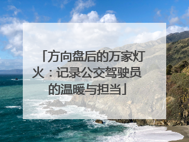 方向盘后的万家灯火：记录公交驾驶员的温暖与担当