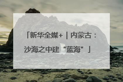 新华全媒+｜内蒙古：沙海之中建“蓝海”