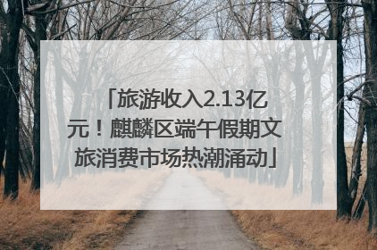 旅游收入2.13亿元！麒麟区端午假期文旅消费市场热潮涌动