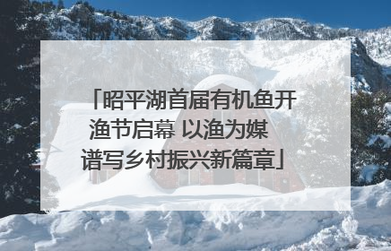 昭平湖首届有机鱼开渔节启幕 以渔为媒 谱写乡村振兴新篇章