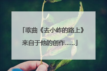 歌曲《去小岞的路上》来自于他的创作……