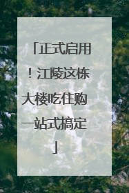 正式启用！江陵这栋大楼吃住购一站式搞定