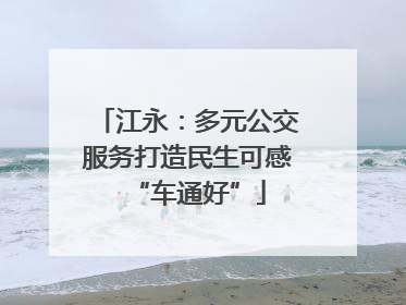 江永：多元公交服务打造民生可感“车通好”