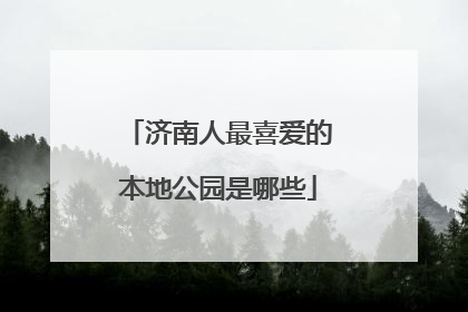 济南人最喜爱的本地公园是哪些