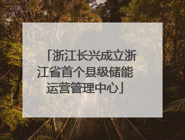 浙江长兴成立浙江省首个县级储能运营管理中心