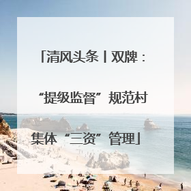 清风头条丨双牌：“提级监督”规范村集体“三资”管理