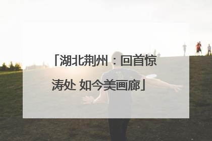 湖北荆州：回首惊涛处 如今美画廊