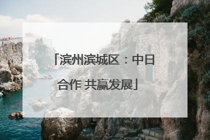 滨州滨城区：中日合作 共赢发展
