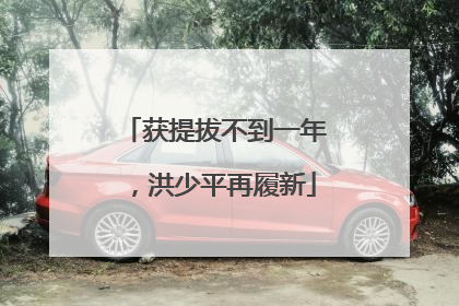 获提拔不到一年，洪少平再履新
