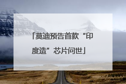 莫迪预告首款“印度造”芯片问世