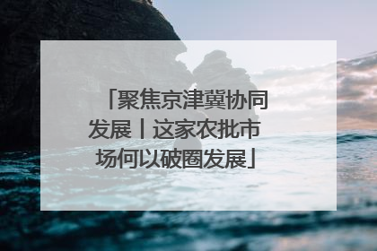 聚焦京津冀协同发展丨这家农批市场何以破圈发展