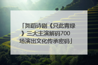 舞蹈诗剧《只此青绿》三大主演解码700场演出文化传承密码