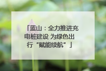 蓝山：全力推进充电桩建设 为绿色出行“赋能续航”