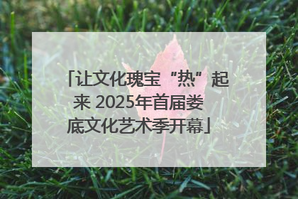让文化瑰宝“热”起来 2025年首届娄底文化艺术季开幕