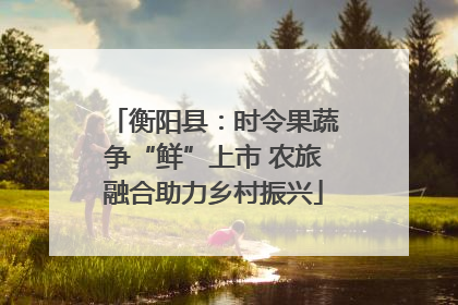 衡阳县：时令果蔬争“鲜”上市 农旅融合助力乡村振兴