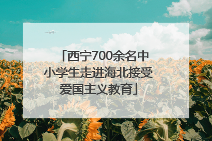 西宁700余名中小学生走进海北接受爱国主义教育
