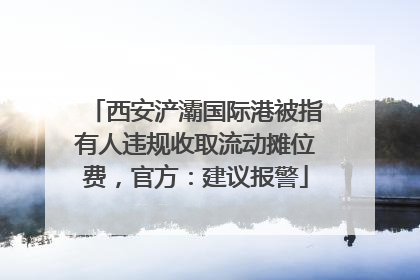 西安浐灞国际港被指有人违规收取流动摊位费，官方：建议报警