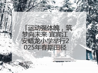 运动强体魄，筑梦向未来 宜宾江安蟠龙小学举行2025年春期田径运动会