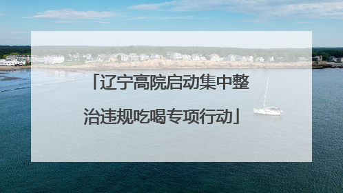 辽宁高院启动集中整治违规吃喝专项行动