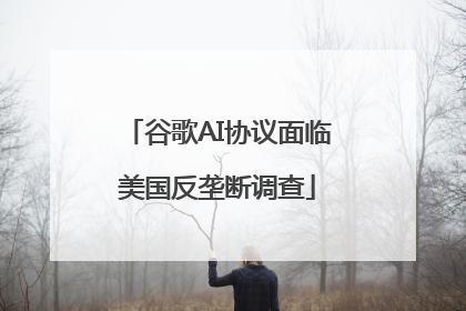 谷歌AI协议面临美国反垄断调查