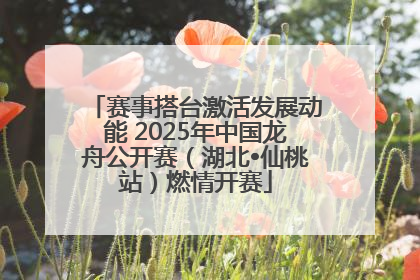 赛事搭台激活发展动能 2025年中国龙舟公开赛（湖北•仙桃站）燃情开赛