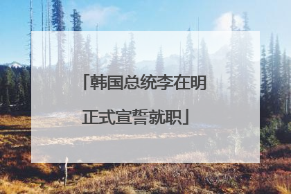 韩国总统李在明正式宣誓就职