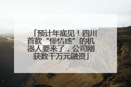 预计年底见！四川首款“懂情感”的机器人要来了，公司刚获数千万元融资