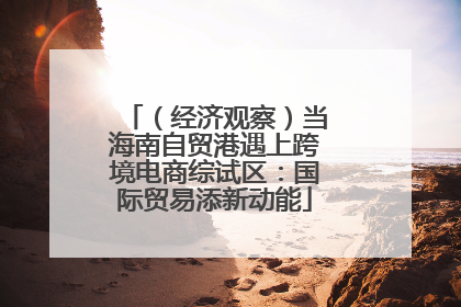 （经济观察）当海南自贸港遇上跨境电商综试区：国际贸易添新动能