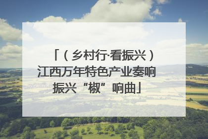 （乡村行·看振兴）江西万年特色产业奏响振兴“椒”响曲