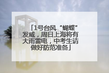 1号台风“蝴蝶”发威，周日上海将有大雨雷电，中考生请做好防范准备