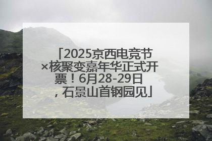 2025京西电竞节×核聚变嘉年华正式开票！6月28-29日，石景山首钢园见