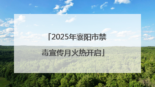 2025年襄阳市禁毒宣传月火热开启