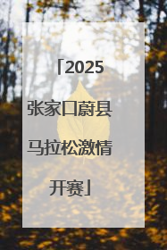 2025张家口蔚县马拉松激情开赛