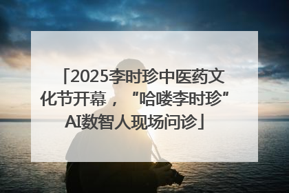 2025李时珍中医药文化节开幕，“哈喽李时珍”AI数智人现场问诊