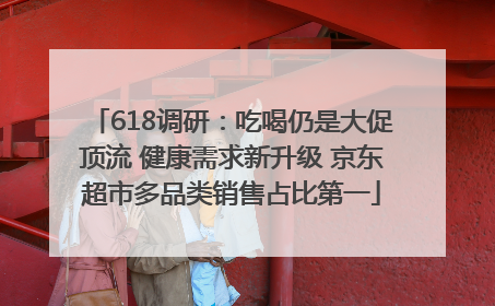 618调研：吃喝仍是大促顶流 健康需求新升级 京东超市多品类销售占比第一